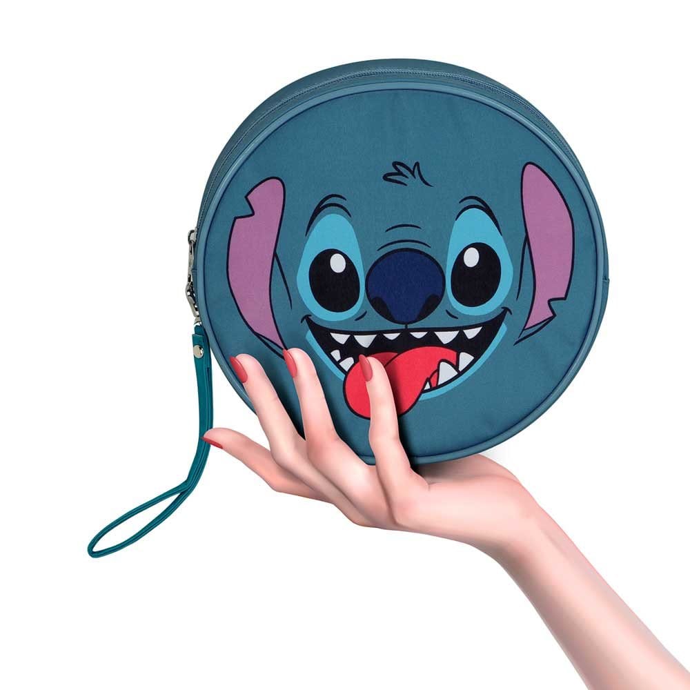 Lilo & Stitch Jumbo Kulturbeutel  Face Blue  - Versand: 7 Tage nach Bestellung