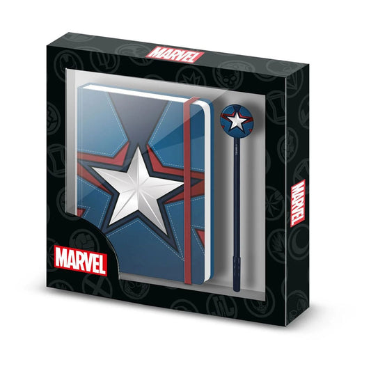 Marvel Tagebuch Geschenkbox Captain America  - Versand: 7 Tage nach Bestellung