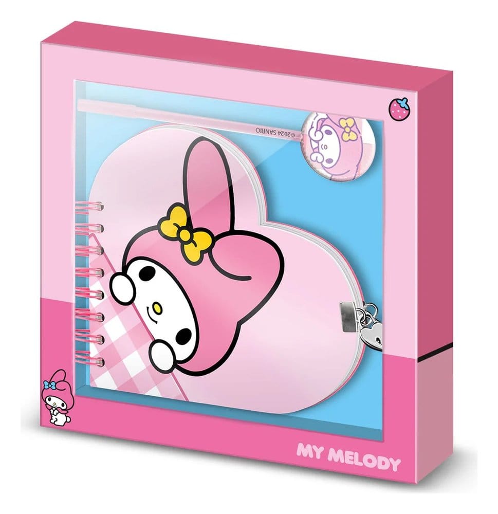Hello Kitty Notizbuch mit Kugelschreiber Geschenk-Set My Melody - Versand: 7 Tage nach Bestellung
