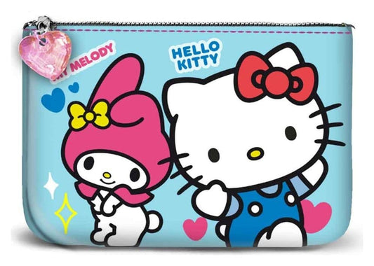 Sanrio Small Square Geldbörse Hello Kitty Friendship Blue - Preorder - ETA: 28.08.2026
