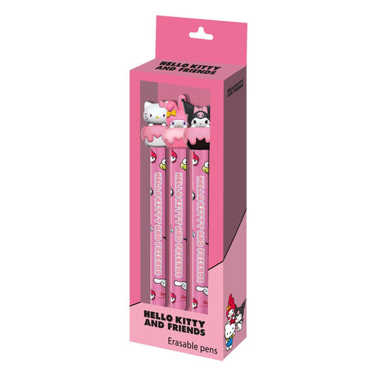 Sanrio löschbare Gelstifte 3-er Pack       - Versand: 7 Tage nach Bestellung