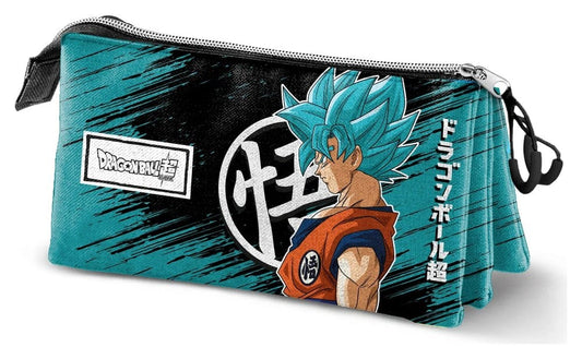 Dragon Ball Dreifach-Federmäppchen Saiyajin Blue - Versand: 7 Tage nach Bestellung
