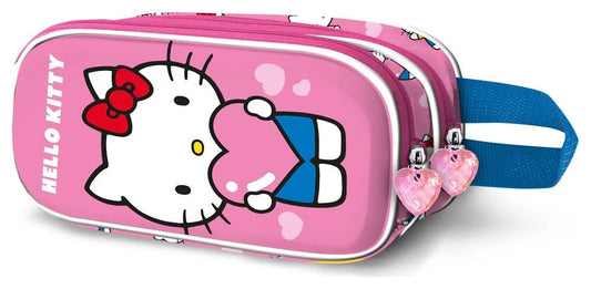 Sanrio 3D Double Federmäppchen Hello Kitty Heart - Versand: 7 Tage nach Bestellung