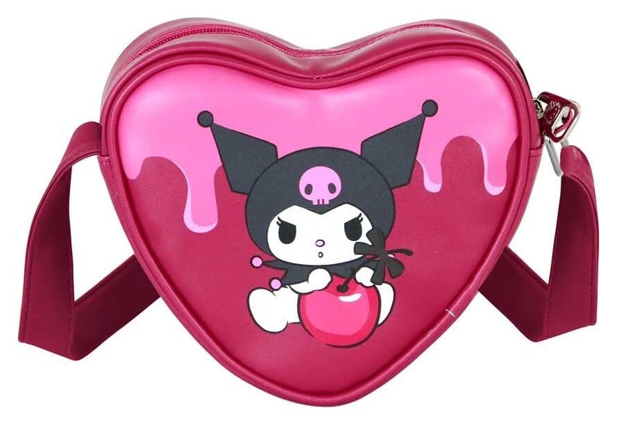 Sanrio Casual Heart Schultertasche Kuromi Cherry - Preorder - ETA: 16.07.2026