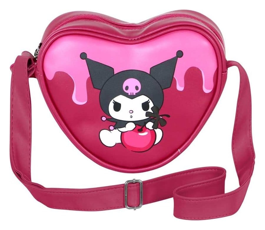 Sanrio Casual Heart Schultertasche Kuromi Cherry - Preorder - ETA: 16.07.2026
