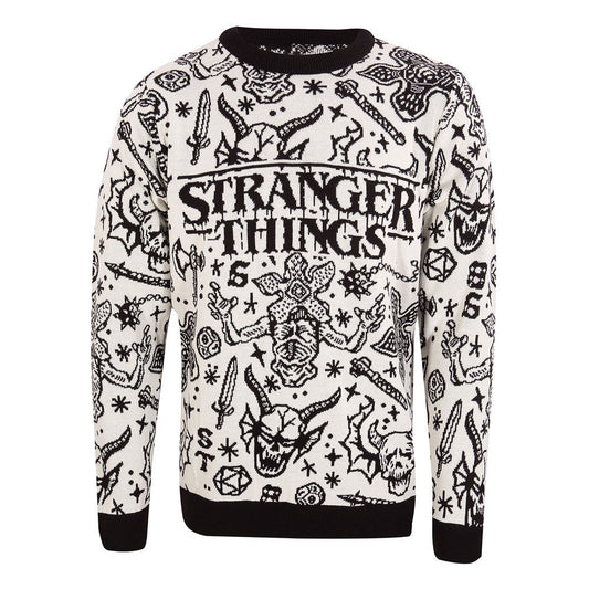 Stranger Things Sweatshirt Christmas Jumper Collage Größe L - Preorder - ETA: 09.12.2025