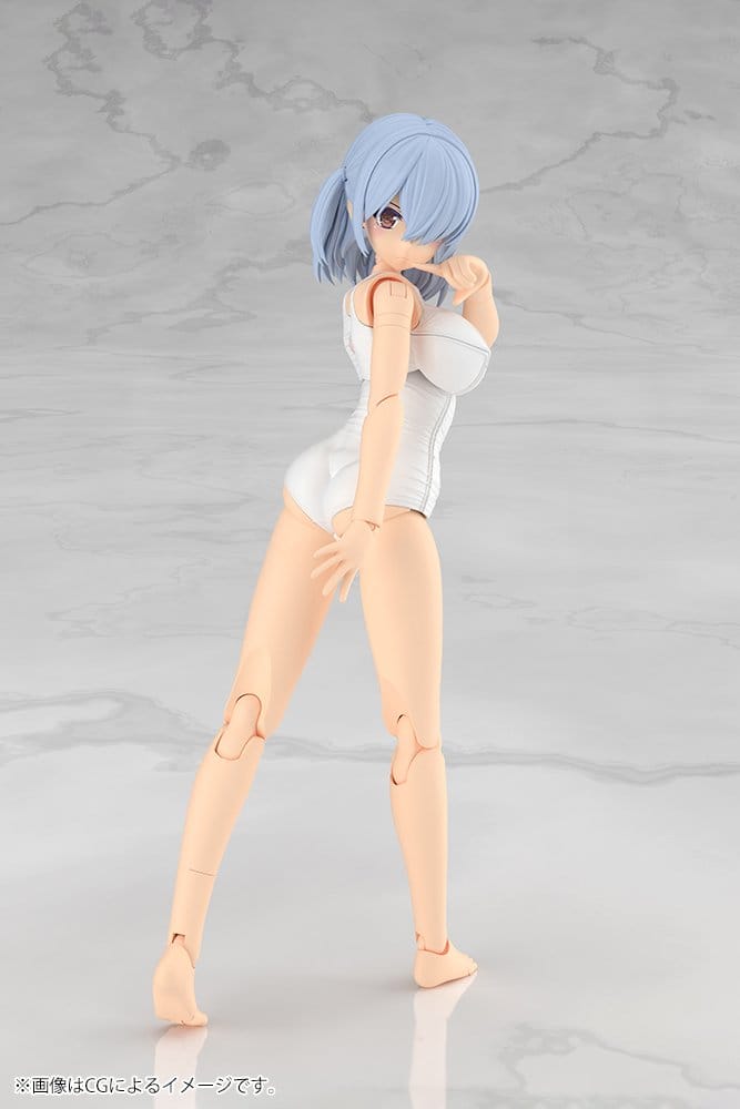 Frame Arms Girl Plastic Model Kit Mizuki School Swimsuits White Ver. 16 cm - Preorder - ETA: 25.05.2027