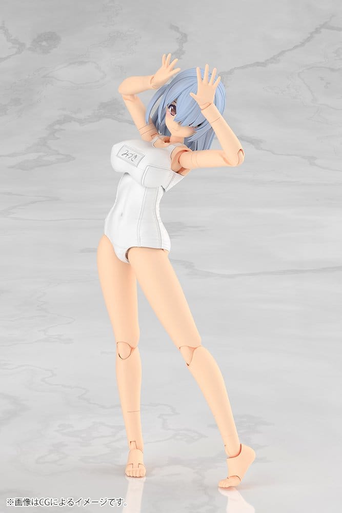 Frame Arms Girl Plastic Model Kit Mizuki School Swimsuits White Ver. 16 cm - Preorder - ETA: 25.05.2027