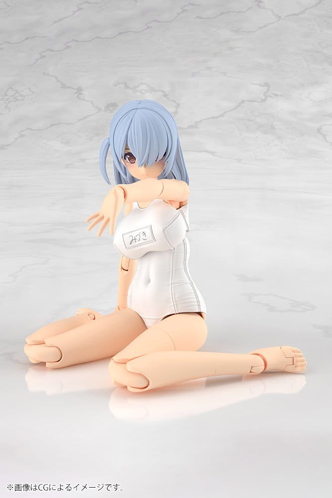 Frame Arms Girl Plastic Model Kit Mizuki School Swimsuits White Ver. 16 cm - Preorder - ETA: 25.05.2027