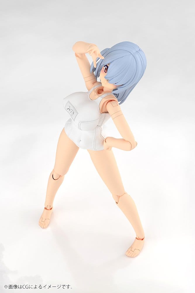 Frame Arms Girl Plastic Model Kit Mizuki School Swimsuits White Ver. 16 cm - Preorder - ETA: 25.05.2027