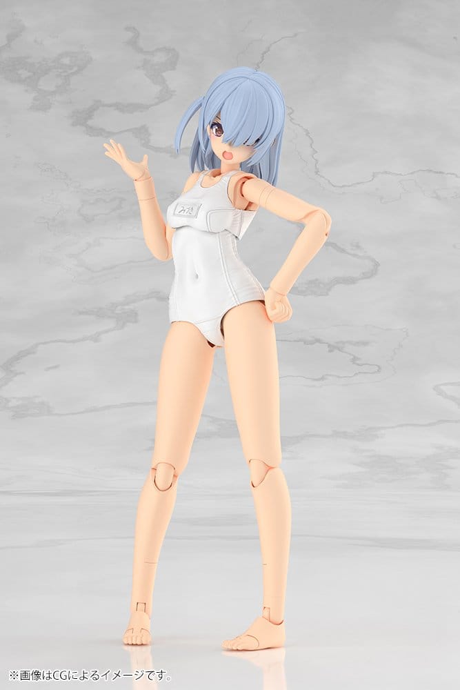 Frame Arms Girl Plastic Model Kit Mizuki School Swimsuits White Ver. 16 cm - Preorder - ETA: 25.05.2027