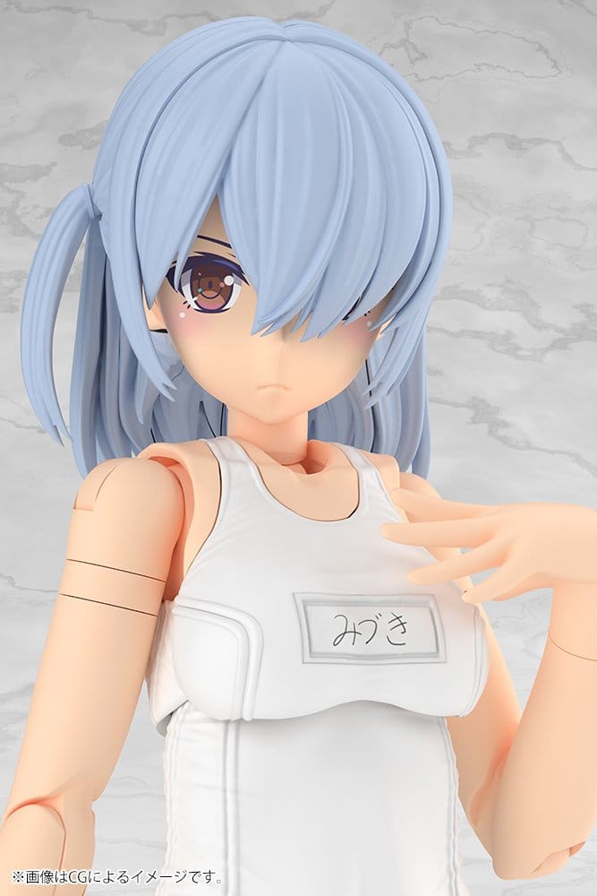 Frame Arms Girl Plastic Model Kit Mizuki School Swimsuits White Ver. 16 cm - Preorder - ETA: 25.05.2027