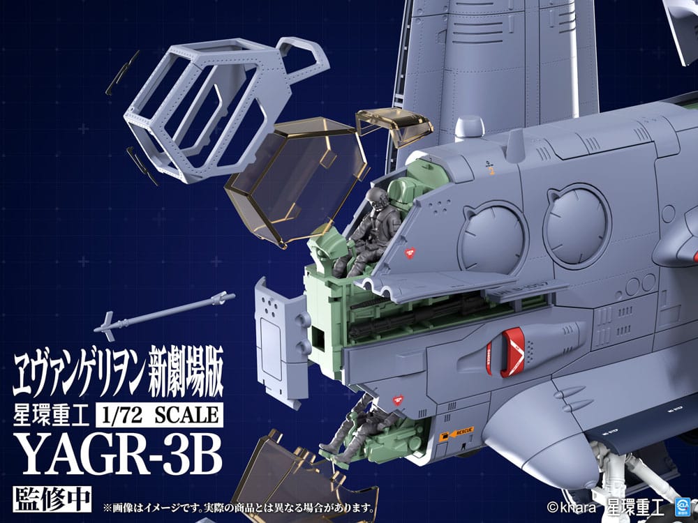 Evangelion: 3.0 You can (not) redo Plastic Model Kit 1/72 YAGR-3B UNAF Close Air Support VTOL Aircraft 14 cm  - Preorder - ETA: 25.12.2026