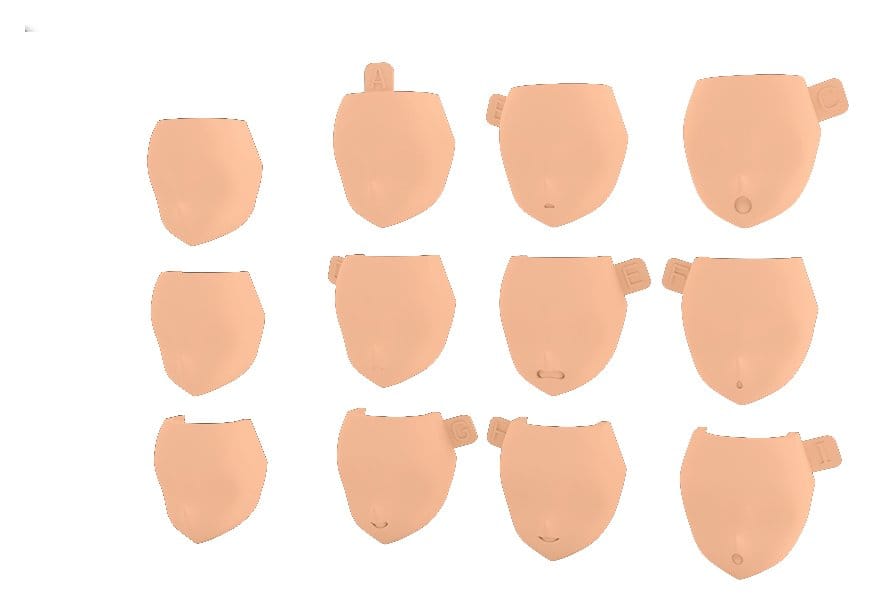 Megami Device M.S.G 08 Zubehör Set 1/1 Face Set Buster Doll Skin Color D - Preorder - ETA: 28.12.2026