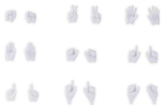 Megami Device M.S.G. Zubehör-Set für Plastic Model Kits 1/1 09 Hand Set Skin Color White - Preorder - ETA: 25.02.2027