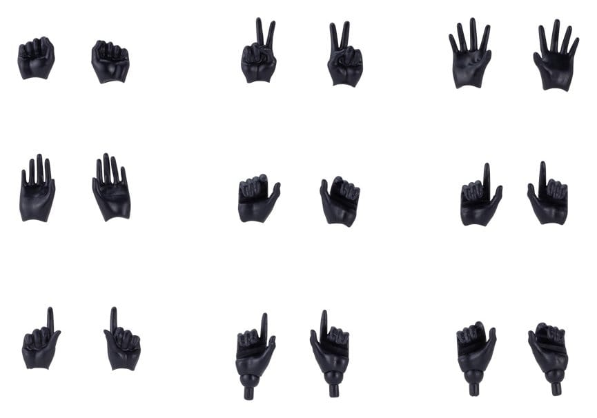 Megami Device M.S.G. Zubehör-Set für Plastic Model Kits 1/1 09 Hand Set Skin Color Black - Preorder - ETA: 25.02.2027