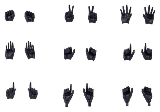 Megami Device M.S.G. Zubehör-Set für Plastic Model Kits 1/1 09 Hand Set Skin Color Black - Preorder - ETA: 25.02.2027