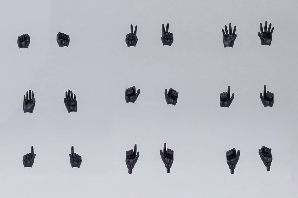 Megami Device M.S.G. Zubehör-Set für Plastic Model Kits 1/1 09 Hand Set Skin Color Black - Preorder - ETA: 25.02.2027