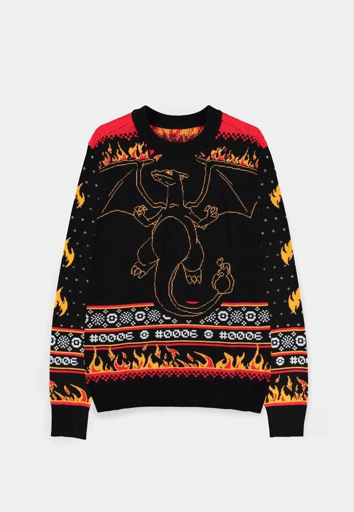 Pokémon Christmas Pullover Glurak Größe M - Preorder - ETA: 25.11.2026