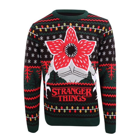 Stranger Things Sweatshirt Christmas Jumper Demogorgon Größe S - Versand: 5-7 Tage nach Bestellung