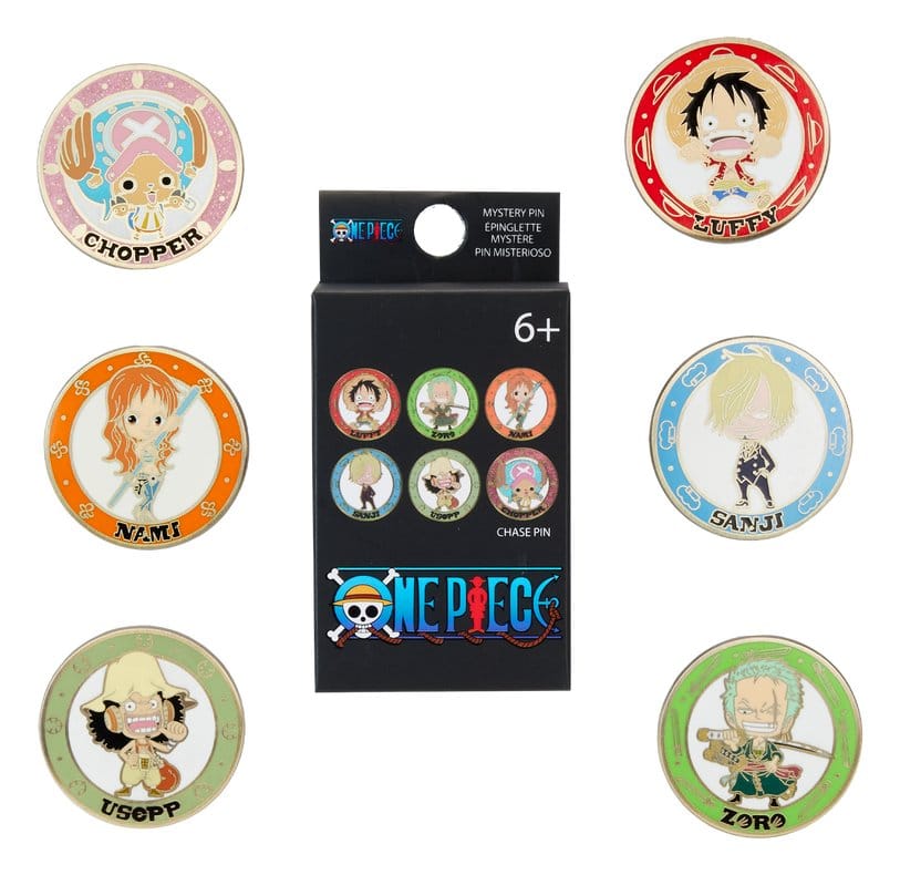 One Piece by Loungefly Ansteck-Pins Chibi Blind Box Sortiment (12) - Preorder - ETA: 25.09.2026