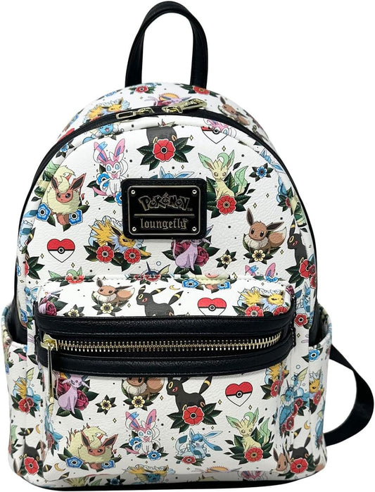 Pokemon by Loungefly Mini Rucksack Eevee AOP MNBK - Versand: 5-7 Tage nach Bestellung