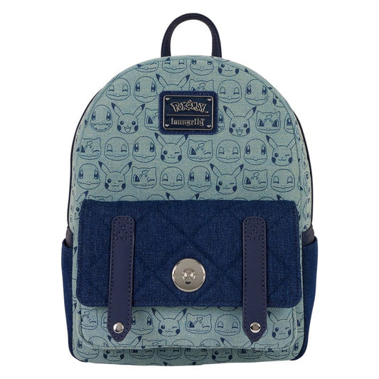 Pokemon by Loungefly Mini Rucksack Faux Denim - Versand: 5-7 Tage nach Bestellung