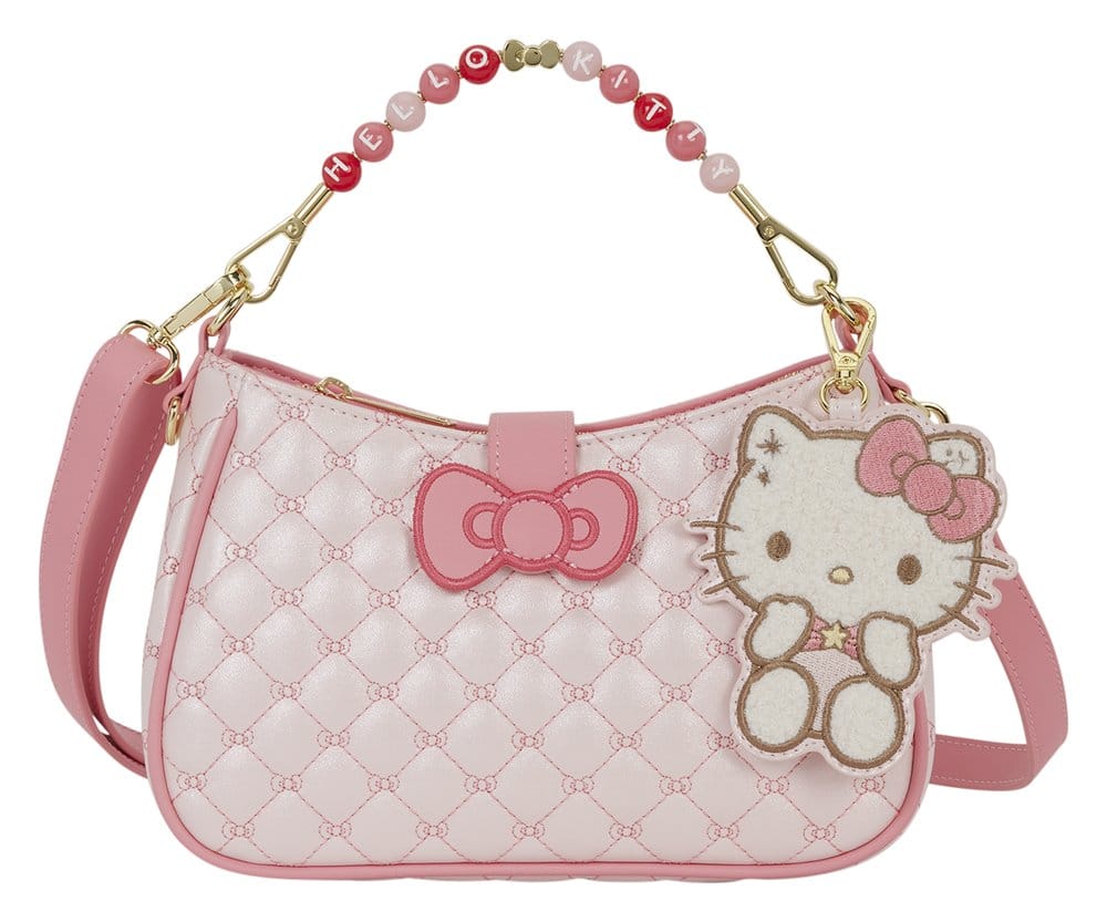 Sanrio by Loungefly Umhängetasche mit Perlenbesetztem Griff & Taschenanhänger Hello Kitty - Preorder - ETA: 25.12.2026