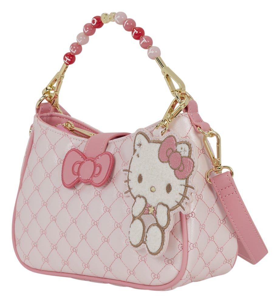 Sanrio by Loungefly Umhängetasche mit Perlenbesetztem Griff & Taschenanhänger Hello Kitty - Preorder - ETA: 25.12.2026