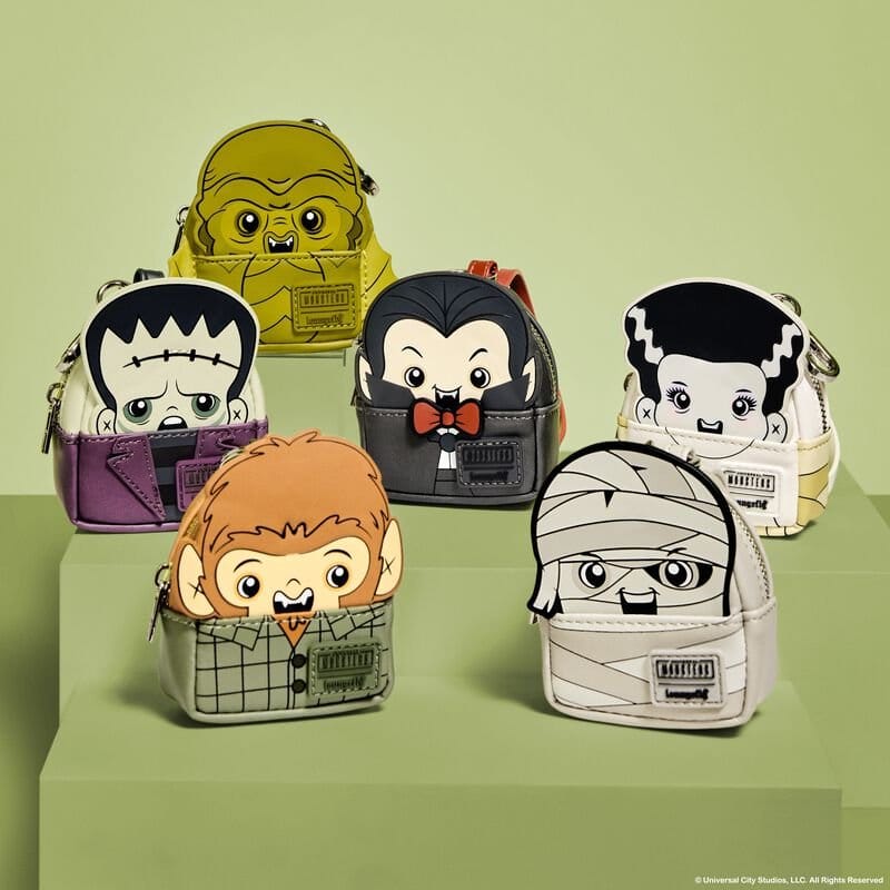 Universal Monsters by Loungefly Schlüsselanhänger Mini Backpack Blind Box Sortiment (15) - Preorder - ETA: 25.09.2026