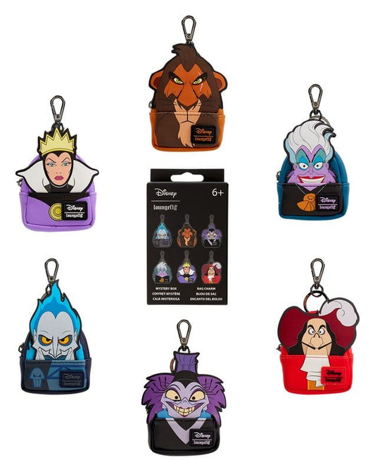 Disney by Loungefly Schlüsselanhänger Mini Backpack Villains Blind Box Sortiment (15) - Preorder - ETA: 08.11.2026