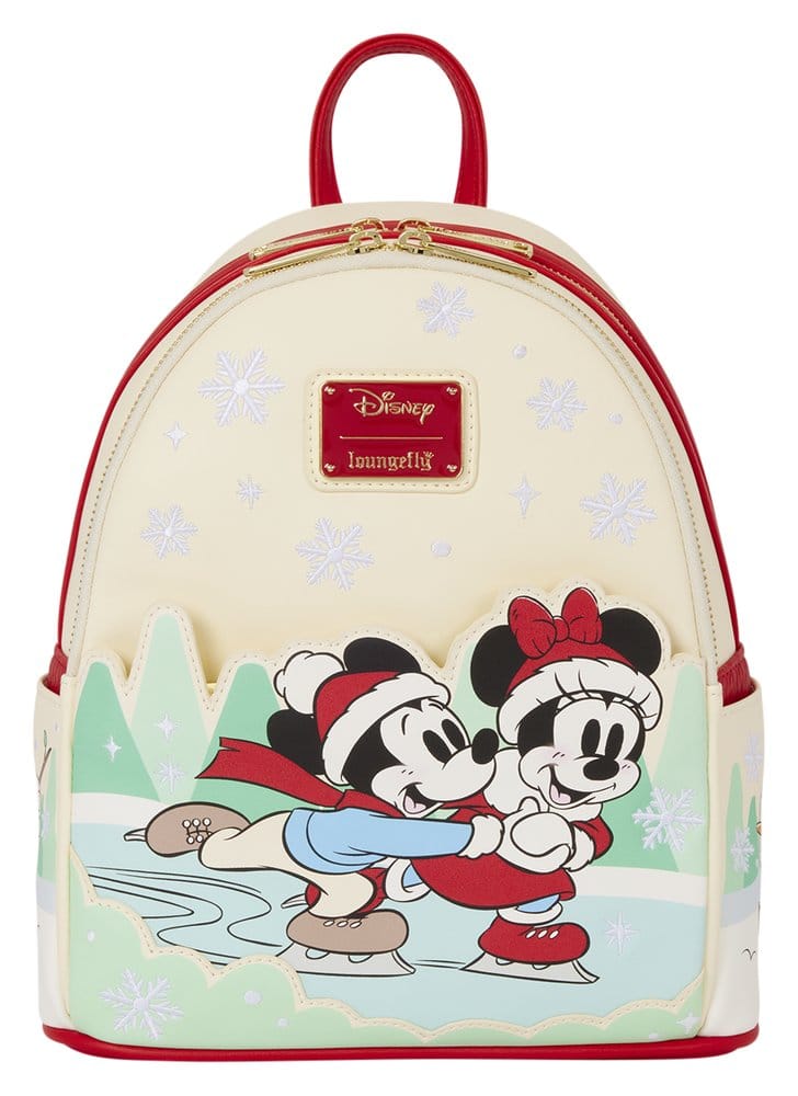 Mickey & Friends by Loungefly Mini Rucksack mit Haarband Halterung Ice Skating - Preorder - ETA: 28.12.2026