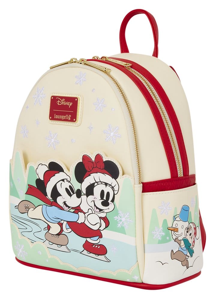 Mickey & Friends by Loungefly Mini Rucksack mit Haarband Halterung Ice Skating - Preorder - ETA: 28.12.2026