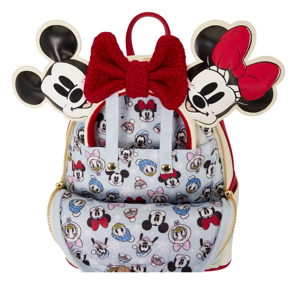 Mickey & Friends by Loungefly Mini Rucksack mit Haarband Halterung Ice Skating - Preorder - ETA: 28.12.2026