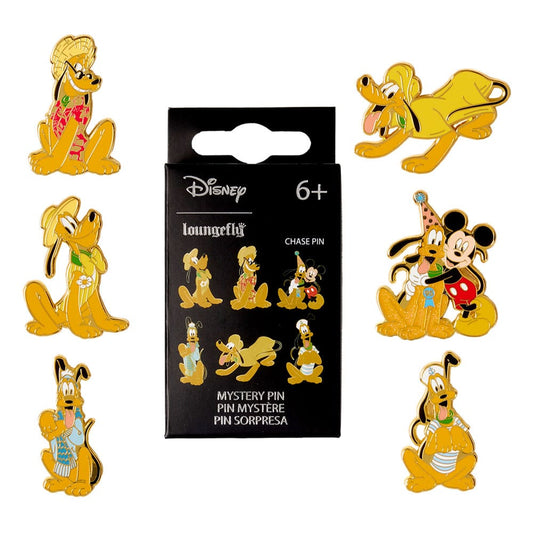 Disney by Loungefly Ansteck-Pins Blind Box Pluto 95th Anniversary Sortiment (12) - Versand: 5-7 Tage nach Bestellung