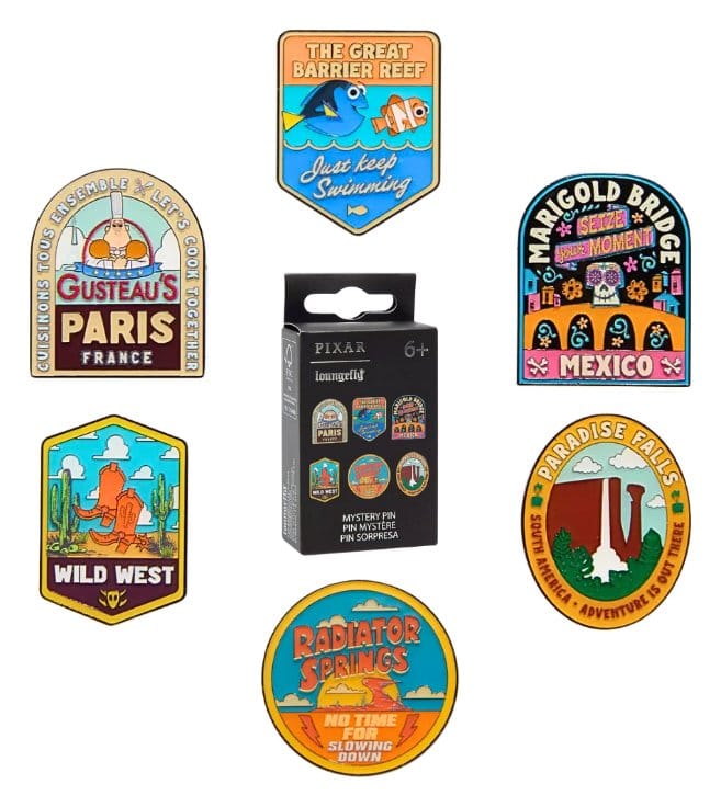Disney Pixar Ansteck-Pins NATIONAL PARK STICKER MYPIN Blind Display (12) - Versand: 7 Tage nach Bestellung