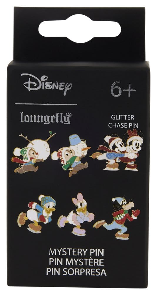 Mickey & Friends by Loungefly Ansteck-Pins Winter Activities Blind Display (12) - Preorder - ETA: 28.12.2026