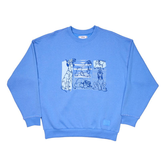 Disney by Loungefly Pullover Unisex Dogs & Cats Oversized Crewneck Größe S - Versand: 5-7 Tage nach Bestellung