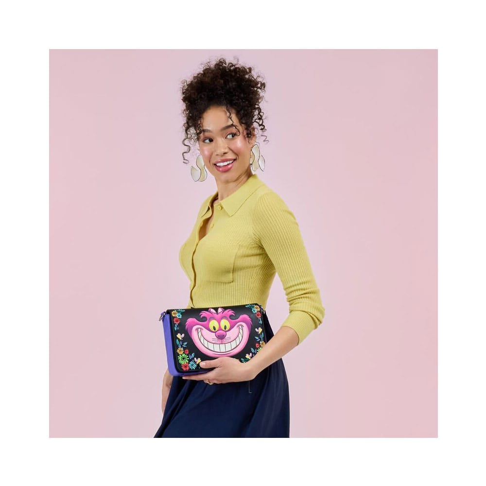 Disney by Loungefly Umhängetasche Alice in Wonderland Cheshire Cat - Versand: 5-7 Tage nach Bestellung