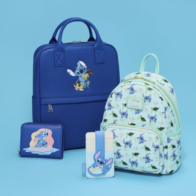 Disney by Loungefly Karten-Etui Lilo & Stitch Animal Friends Surfing - Versand: 7 Tage nach Bestellung