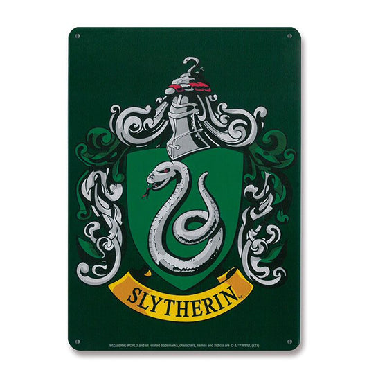 Harry Potter Blechschild Slytherin 15 x 21 cm - Versand: 5-7 Tage nach Bestellung