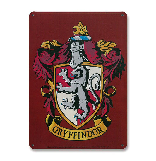 Harry Potter Blechschild Gryffindor 15 x 21 cm - Versand: 5-7 Tage nach Bestellung