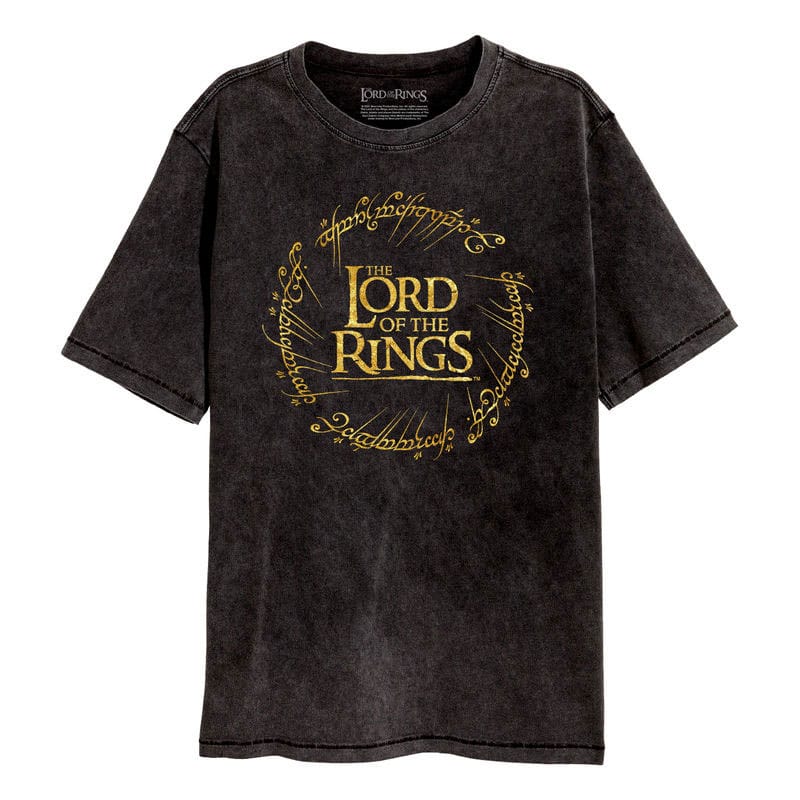 Herr der Ringe T-Shirt Gold Foil Logo Größe XL - Preorder - ETA: 12.10.2025