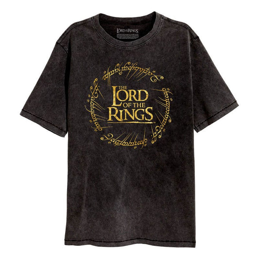 Herr der Ringe T-Shirt Gold Foil Logo Größe XL - Preorder - ETA: 12.10.2025