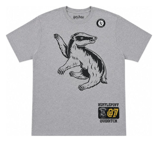 Harry Potter T-Shirt Hufflepuff 07 Quidditch Badger Größe L - Versand: 7 Tage nach Bestellung