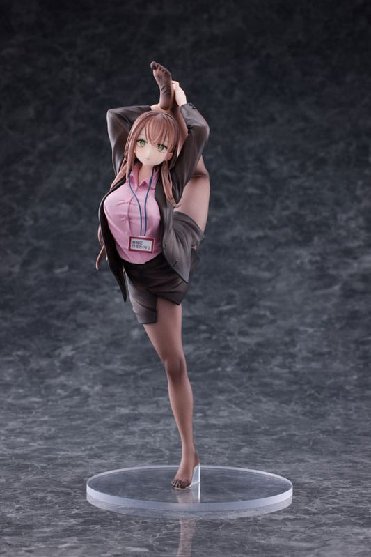 Original Character PVC Statue 1/6 OL-chan Who Doesn't Want to Go to Work Pink Ver. 26 cm  - Versand: 5-7 Tage nach Bestellung