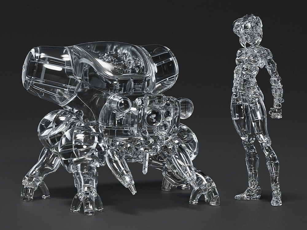 Ghost in the Shell PLAMAX minimum factory Plastic Model Kit Motoko Kusanagi mit Fuchikoma: Thermoptic Camouflage Ver. 8 cm - Preorder - ETA: 24.12.2026