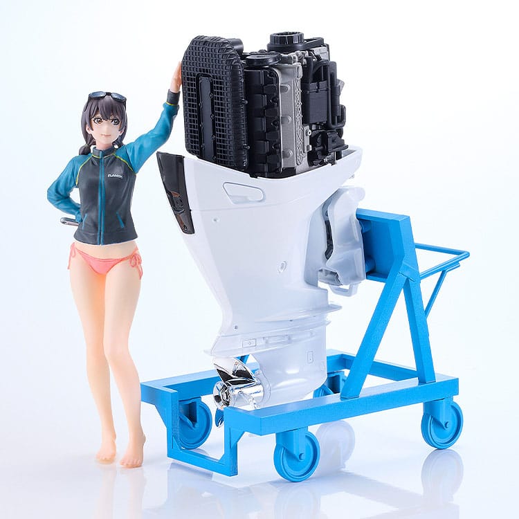Original Character PLAMAX Plastic Model Kit MF-97 minimum factory Minori with Honda BF350 Grand Prix White 10 cm    - Preorder - ETA: 06.11.2025