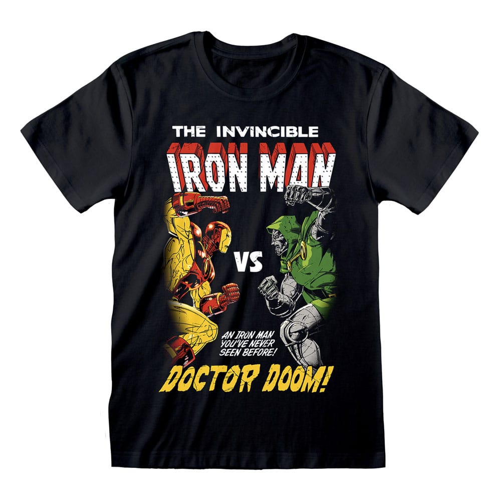 Marvel T-Shirt Iron Man vs Doom Größe M - Versand: 5-7 Tage nach Bestellung