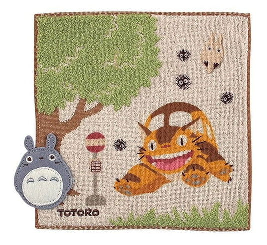 Mein Nachbar Totoro Mini-Handtuch Bus Stop 25 x 25 cm     - Preorder - ETA: 09.10.2026